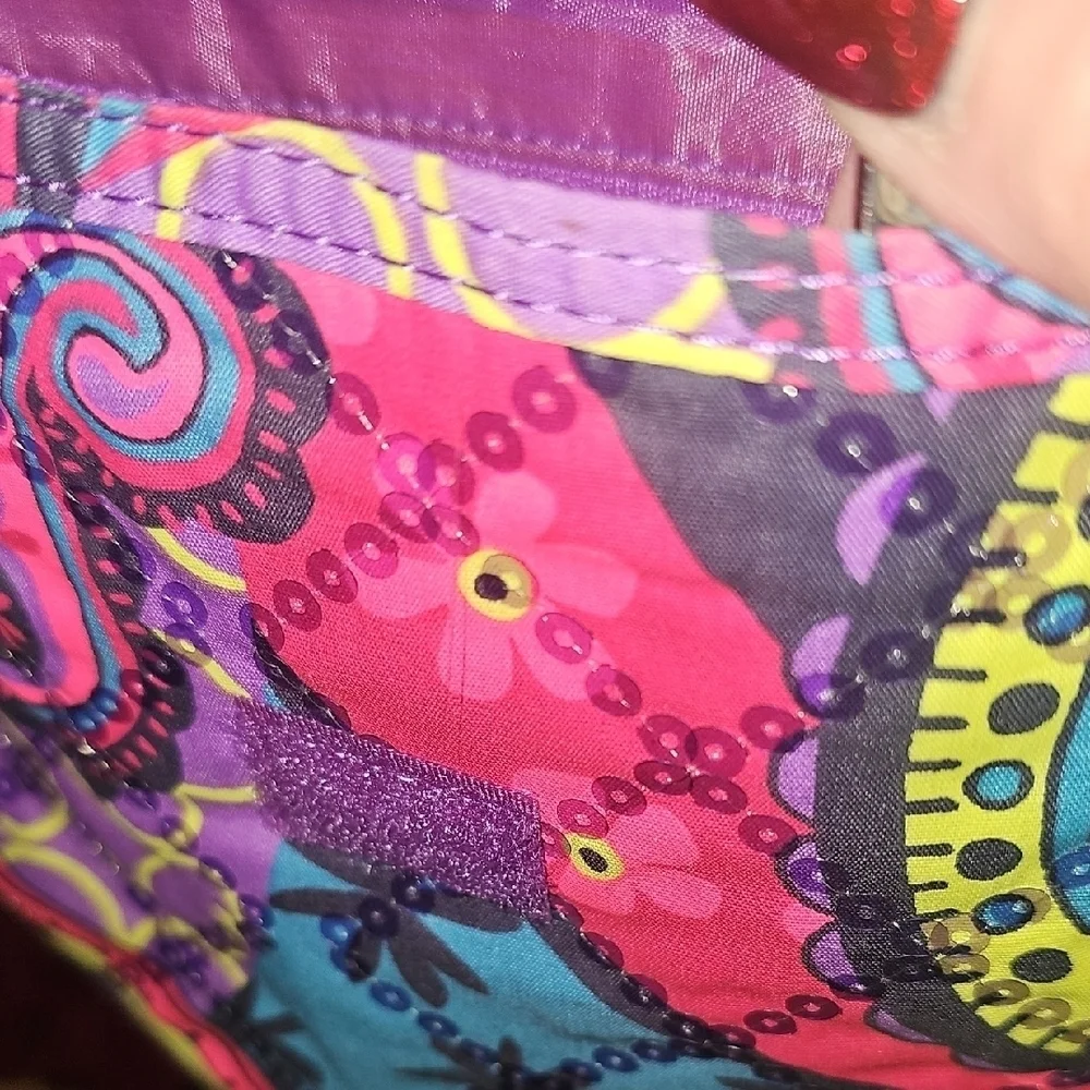 Justice NWOT Colorful Paisley Girls Sequin Detail Crossbody Bag